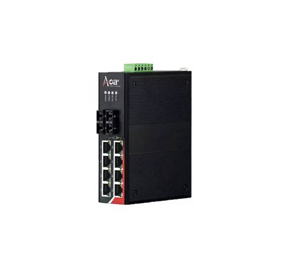 מתג תעשייתי לא מנוהל – IES3208P-SFP